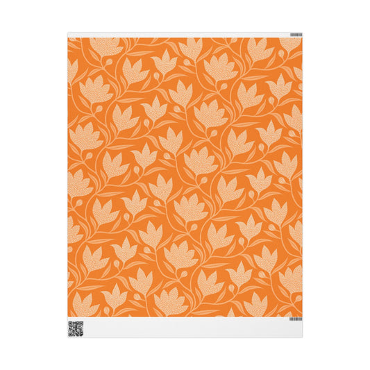 Gift Wrap | Orange & White | Magnolia