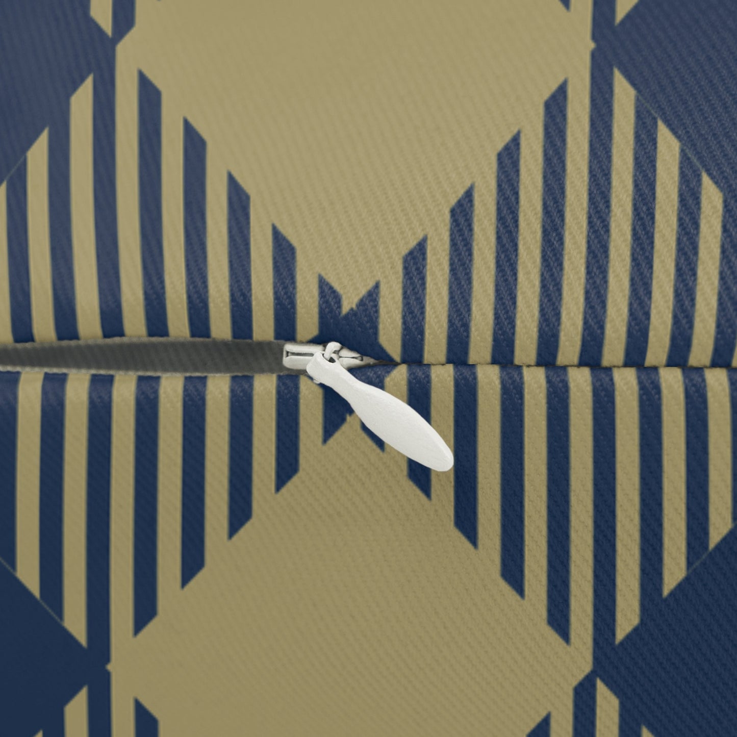 Pillow | Blue & Gold | Gingham