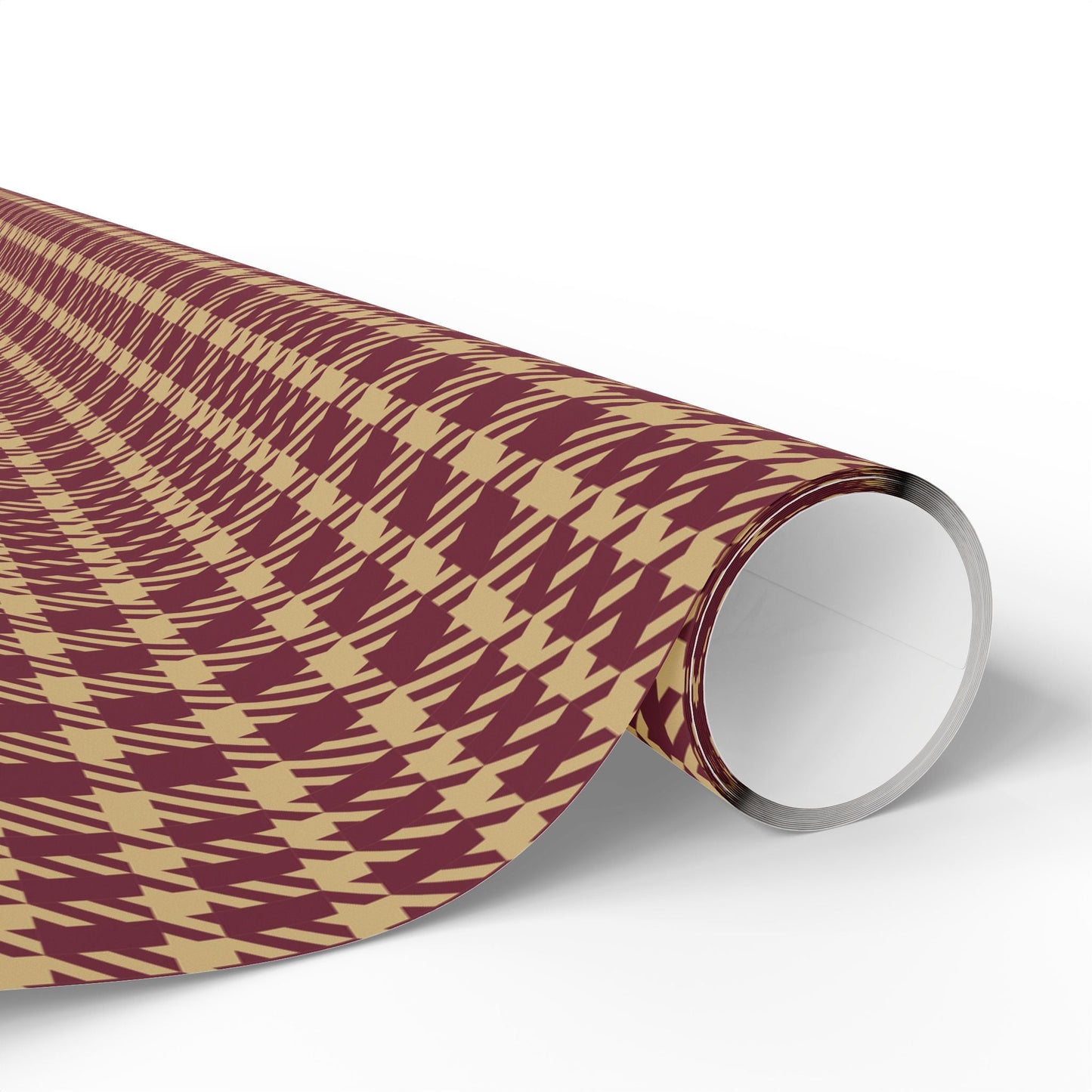 Gift Wrap | Maroon & Gold | Tweed