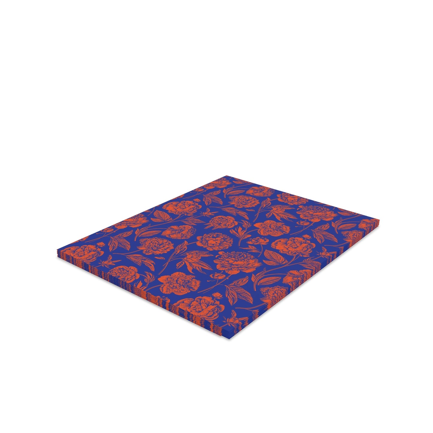 Notecards Set | Bright Blue & Orange | Peony