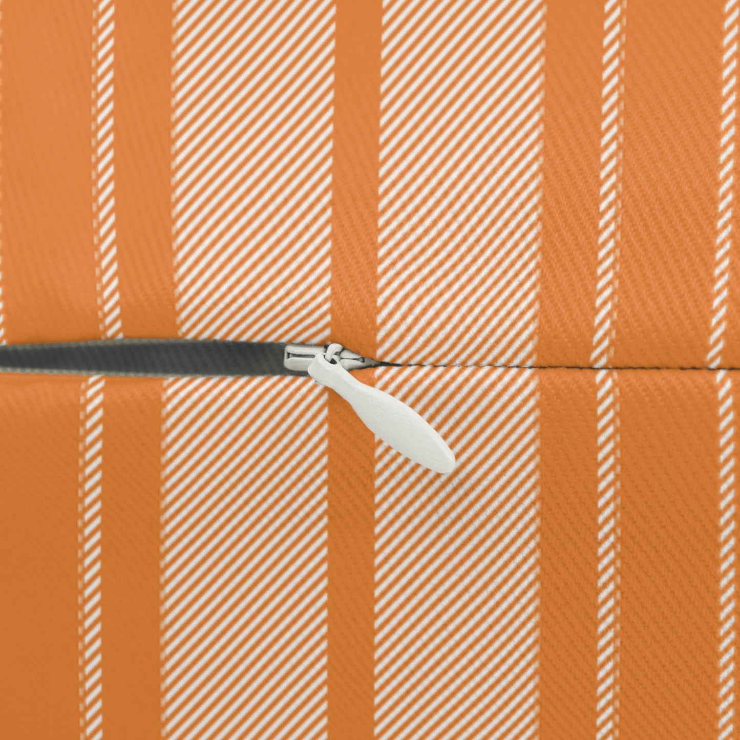 Pillow | Orange & White | Stripe