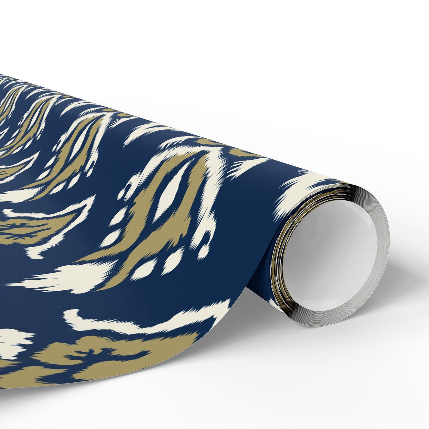 Gift Wrap | Blue & Gold | Ikat