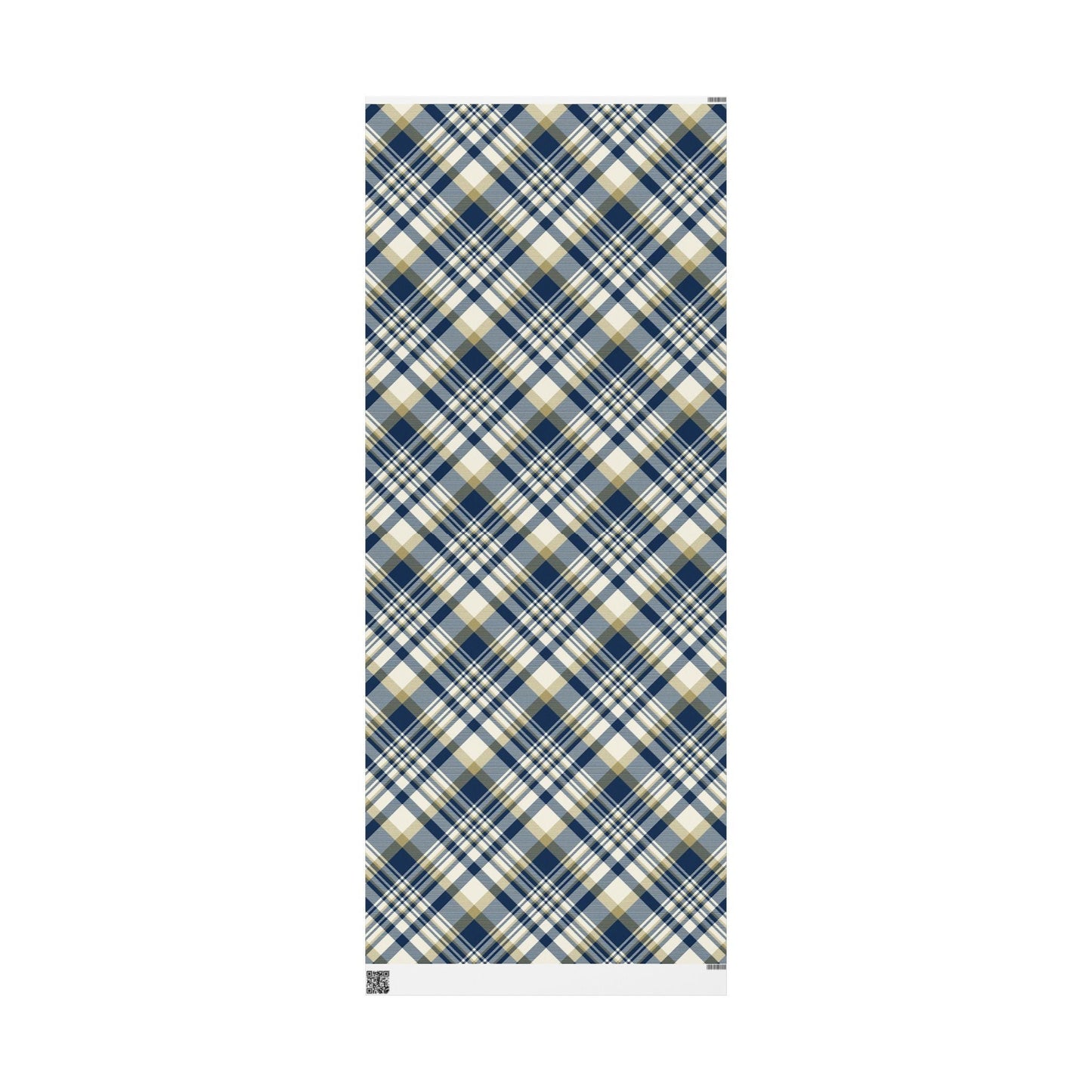 Gift Wrap | Blue & Gold | Tartan