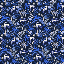 Boho Beach Towel | Greyhounds | Blue Fern